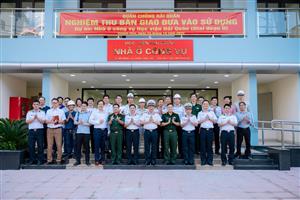 Công ty PCCC Bình Dương nghiệm thu công trình Nhà ở công vụ Học viện Hải quân Nha Trang - Khánh Hòa